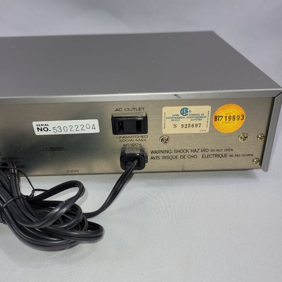 Onkyo EQ-08 Vintage Stereo Graphic Equalizer Silver Made in Japan For Tape Deck - Picture 3 of 3